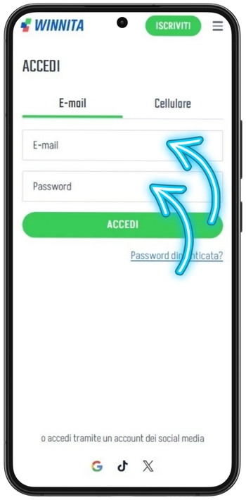 Winnita modulo di accesso