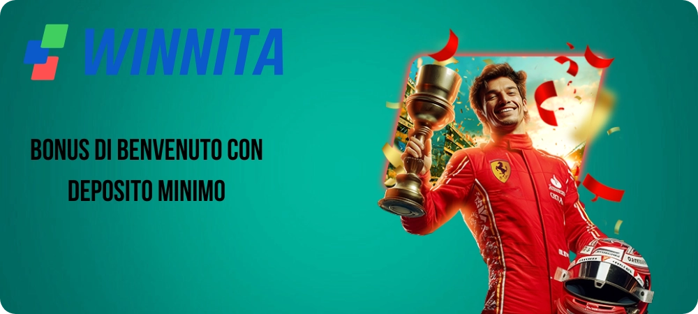 Winnita Bonus di benvenuto con deposito minimo