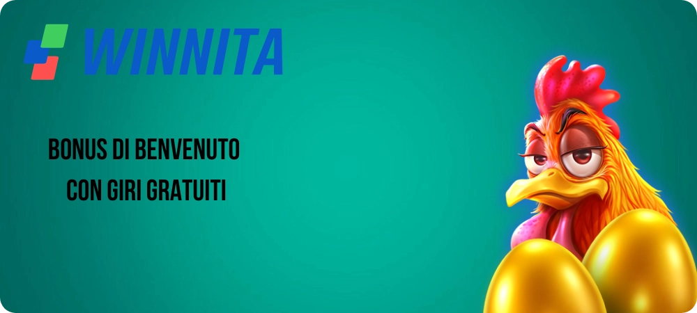 Winnita Bonus di benvenuto con giri gratuiti