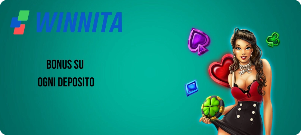 Winnita Bonus su ogni deposito